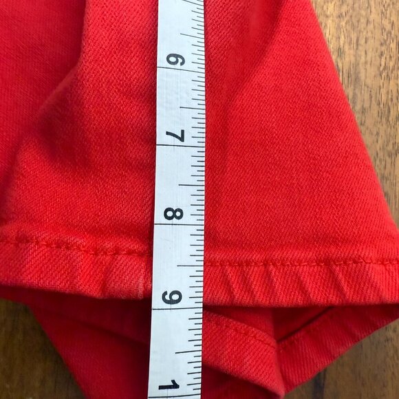 Judy Blue Full Size Large Garmet Dyed Red Women's Shorts - Picture 7 of 9